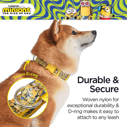 Dog Collar, Medium, Yellow, More than a Minion| Gifts for  Fans and Their Pets | Officially Licensed Pet Product from Universal Studios